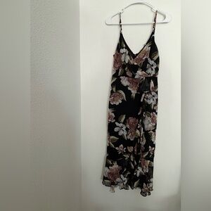 Dress Forum Black Floral Maxi Dress NWT size S